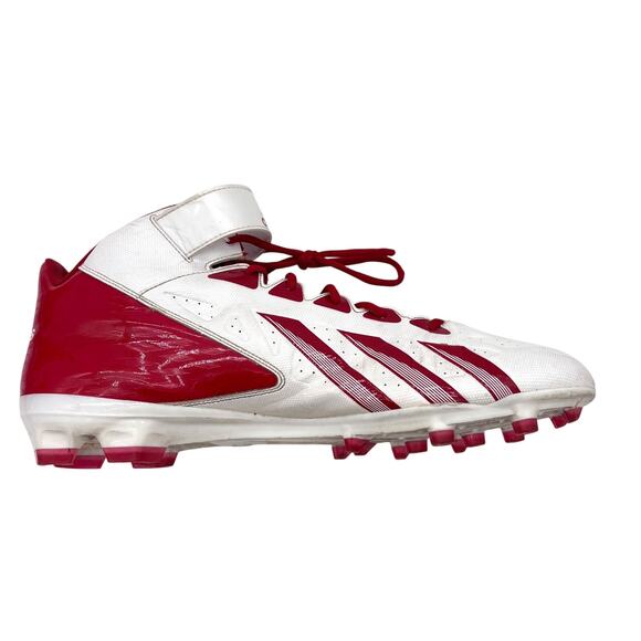 Adidas Quick Frame Football Cleats Men\'s Size 17 Red & White Athletic main image 6